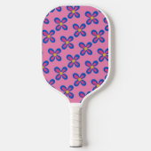 Gepersonaliseerd roze bloem Pickleball Paddle (Voorkant)