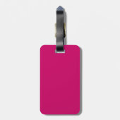 Gepersonaliseerd roze Camoppatroon Bagagelabel (Achterkant verticaal)
