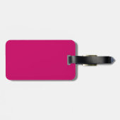 Gepersonaliseerd roze Camoppatroon Bagagelabel (Achterkant horizontaal)