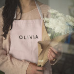 Gepersonaliseerd roze en naam monogram | Elegant g Schort<br><div class="desc">Kook, bak of grill in stijl met dit stijlvolle gepersonaliseerde schort! Met een chique pastelroze ontwerp met een aanpasbaar monogram en naam, is dit schort zowel praktisch als modieus. Perfect voor thuiskoks, bakkers of grillmeesters, het biedt volledige dekking en verstelbare bandjes voor een comfortabele pasvorm. Of je nu in de...</div>