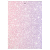 Gepersonaliseerd roze en paarse Zonnebloemen Klemb Klembord (Achterkant)