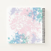 Gepersonaliseerd Roze flamingo Floral ontwerp Notitieboek (Achterkant)