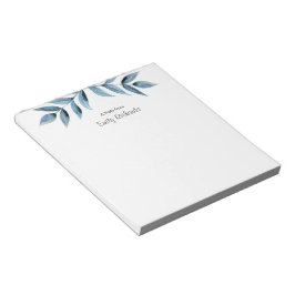 Gepersonaliseerd Roze florale Notitieblok met gere