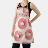 Gepersonaliseerd Roze Gebroken Donut Patroon Schort (Insitu)
