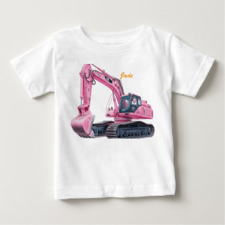 Gepersonaliseerd Roze Graafmachine Peuter T-Shirt