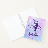 Gepersonaliseerd  Roze Gymnastiek Journaal Notitieboek (Binnen)