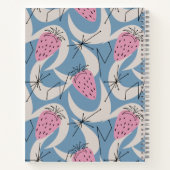 Gepersonaliseerd roze handboek uit de middeleeuwen notitieboek (Achterkant)