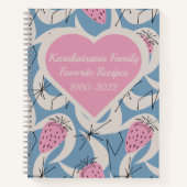 Gepersonaliseerd roze handboek uit de middeleeuwen notitieboek (Voorkant)