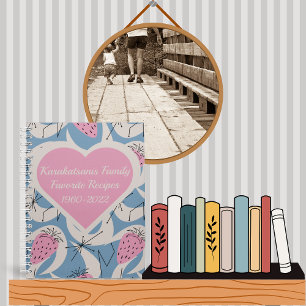 Gepersonaliseerd roze handboek uit de middeleeuwen notitieboek