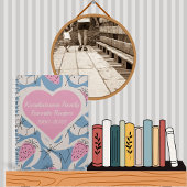 Gepersonaliseerd roze handboek uit de middeleeuwen notitieboek