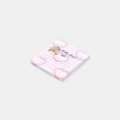 Gepersonaliseerd Roze Heart Teacher Notes (Schuin)