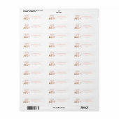 Gepersonaliseerd Roze Ijs Etiket (Full Sheet)