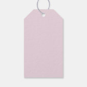 Gepersonaliseerd roze Label voor weddenschappen me Cadeaulabel (Achterkant)