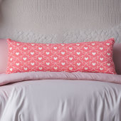 Gepersonaliseerd roze lichaamskussen