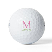 Gepersonaliseerd roze monogram