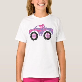 Gepersonaliseerd roze monster Shirt voor meisjes