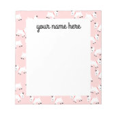 Gepersonaliseerd roze Notitieblok (Voorkant)