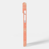 Gepersonaliseerd Roze Pastel Bloemmotief Paardenbl Case-Mate iPhone Case (Achterkant / Links)