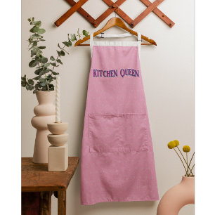 Gepersonaliseerd Roze Pastel Schort - Aangepaste T