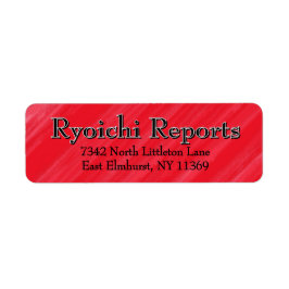 Gepersonaliseerd roze rood glamour etiket