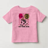 Gepersonaliseerd roze roze driedaags shirt (Voorkant)