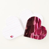Gepersonaliseerd Roze Ruffles Patroon Modern Notitieboek (Binnen)