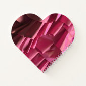 Gepersonaliseerd Roze Ruffles Patroon Modern Notitieboek (Achterkant)