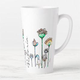 Gepersonaliseerd Roze Sinaasappel Zwart Latte Mok