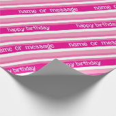 Gepersonaliseerd roze Speelgoed geïnspireerd mat i Cadeaupapier (Hoek)