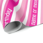 Gepersonaliseerd roze Speelgoed geïnspireerd mat i Cadeaupapier (Rol Hoek)