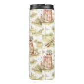 Gepersonaliseerd roze strik golf moeder cadeau thermosbeker (Achterkant)