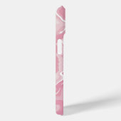 Gepersonaliseerd roze wervel monogram Case-Mate iPhone case (Achterkant / Rechts)