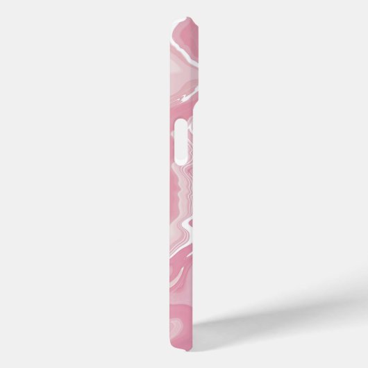 Gepersonaliseerd roze wervel monogram Case-Mate iPhone case (Achterkant / Rechts)