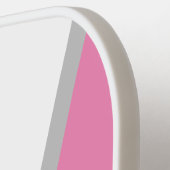 Gepersonaliseerd roze, wit en grijs pickleball paddle (Links Detail)