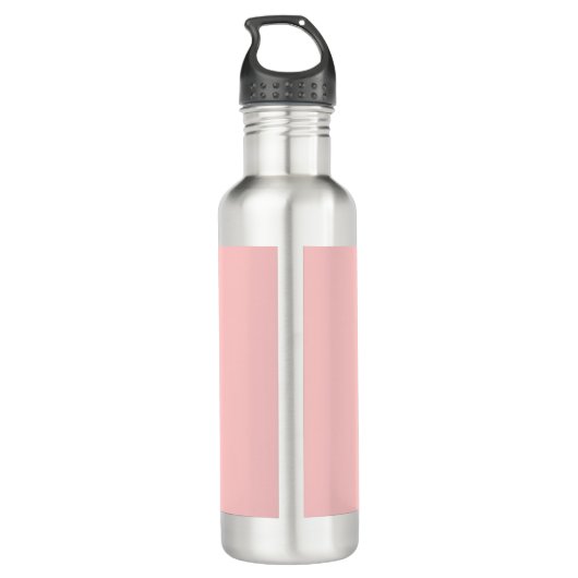 Gepersonaliseerd Roze & Wit Waterfles (Achterkant)