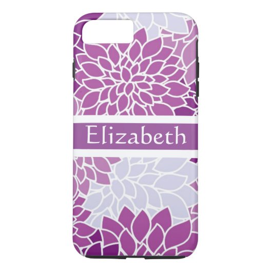 Gepersonaliseerd roze witte Paarse flessenpatroon Case-Mate iPhone Case (Achterkant)