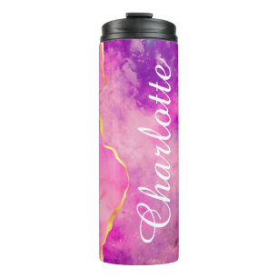 Gepersonaliseerd Roze wolken uit de galerij van de Thermosbeker
