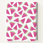Gepersonaliseerd roze zomerwatermeloensysteem notitieboek (Achterkant)