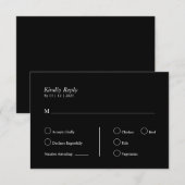 Gepersonaliseerd  RSVP kaartje (Voorkant / Achterkant)