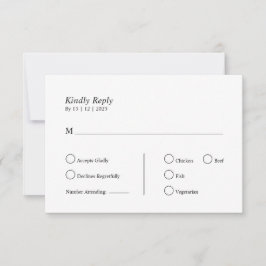 Gepersonaliseerd RSVP kaartje