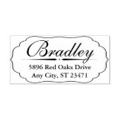 Gepersonaliseerd Rubberzegel met Grote Naam Zelfinktende Stempel (Design)