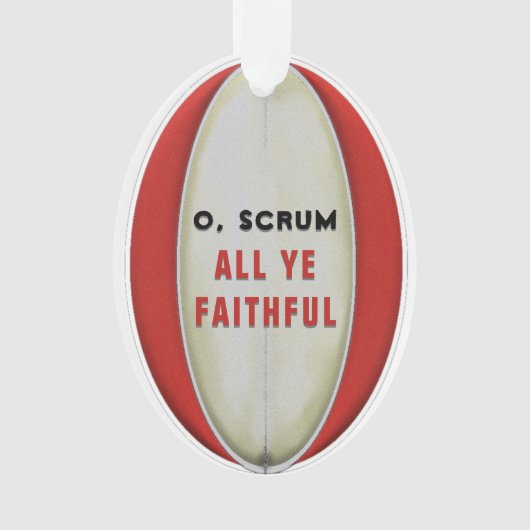 Gepersonaliseerd Rugby Collectible Keramische Orna Ornament (voorkant)