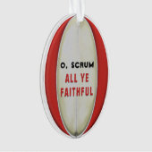 Gepersonaliseerd Rugby Collectible Keramische Orna Ornament (voorkant)