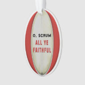 Gepersonaliseerd Rugby Collectible Keramische Orna Ornament (voorkant)