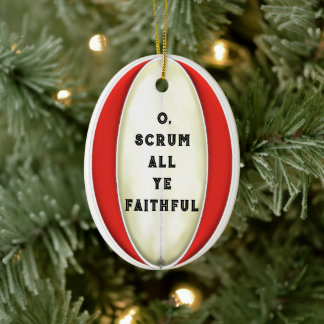 Gepersonaliseerd Rugby Gift Ceramic Ornament