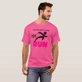Gepersonaliseerd RUN Roze T-shirt (Voorkant volledig)