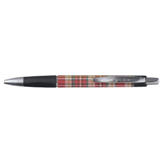 Gepersonaliseerd Rustic Checkered Pen (Achterkant)