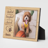 Gepersonaliseerd Rustic Pet Memorial Fotoplaat (Zijkant)
