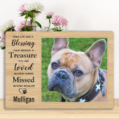 Gepersonaliseerd Rustic Pet Memorial Fotoplaat