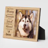 Gepersonaliseerd Rustic Pet Memorial Fotoplaat (Zijkant)